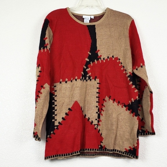 Vintage Sweaters - BFA Classics vintage stitched design sweater